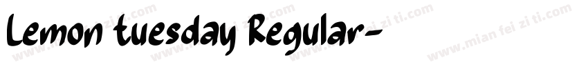 Lemon Tuesday Regular字体转换